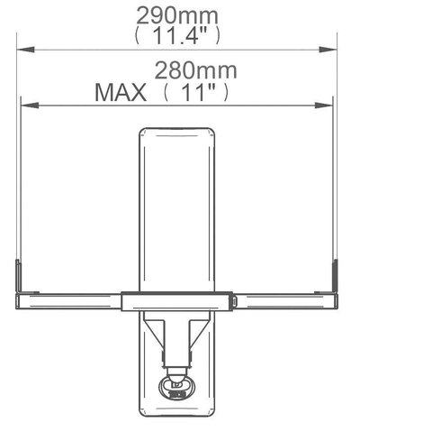 Hangfal fali tartó Dönthető, Csuklóval mozgatható Max. faltól való távolság: 27.3 cm B-Tech BT77 Feh 5. kép