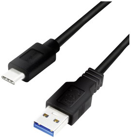 LogiLink USB kábel USB 3.2 Gen1 (USB 3.0 / USB 3.1 Gen1) USB-A dugó, USB-C® dugó 2.00 m CU0170