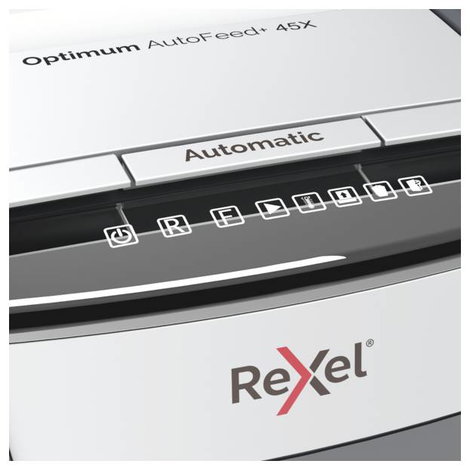 Rexel Optimum AutoFeed 45X Iratmegsemmisítő 45 lap Részecskevágás 4 x 28 mm P-4 20 l Szintén megsemm 2. kép