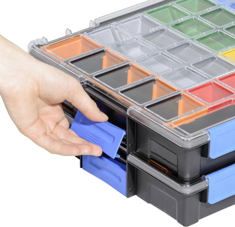 Allit EuroPlus Pro K44/7 Rendszerező hordtáska (H x Sz x Ma) 355 x 440 x 76 mm Rekeszek: 7 Tartalom, 5. kép