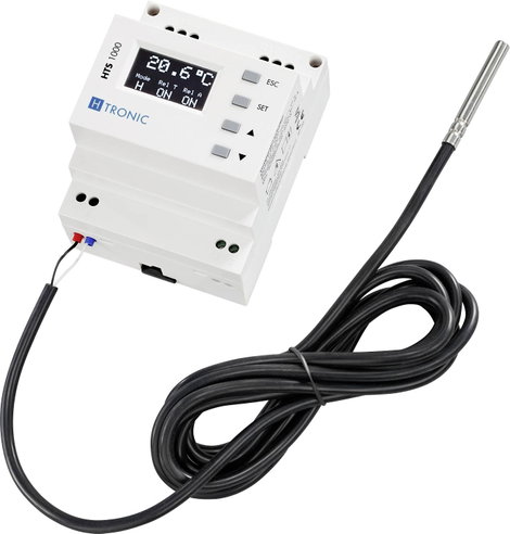 DIN sínes hőmérséklet kapcsoló -99...+850 °C 3000 W, H-Tronic HTS 1000 1114690