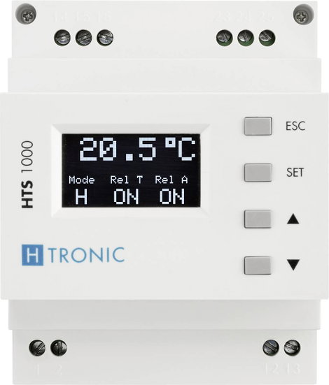 DIN sínes hőmérséklet kapcsoló -99...+850 °C 3000 W, H-Tronic HTS 1000 1114690 5. kép