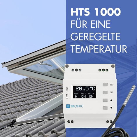 DIN sínes hőmérséklet kapcsoló -99...+850 °C 3000 W, H-Tronic HTS 1000 1114690 6. kép