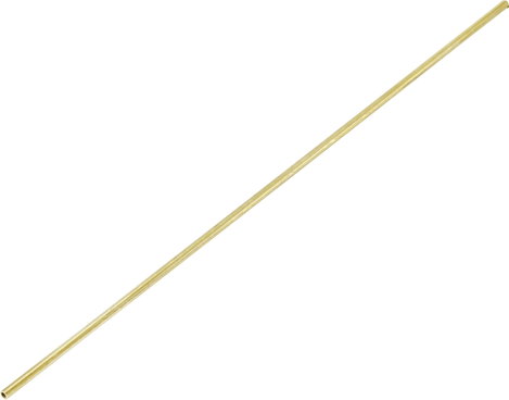 Sárgaréz Cső Rúd (Ø x H) 3 mm x 500 mm Belső Ø: 2.1 mm 1 db