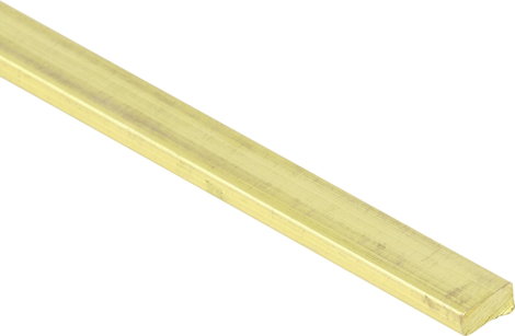 Sárgaréz Négyzet alakú Rúd (H x Sz x Ma) 500 x 1.5 x 1 mm 1 db 2. kép