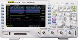 Digitális oszcilloszkóp 100 MHz 4 csatorna 1 GSa/mp 24 Mpts 8 bit DSO, Rigol DS1104Z Plus