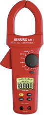 AC/DC árammérő True RMS (valódi effektív érték mérő) lakatfogó multiméter 1000A AC/DC Benning CM 7 bélyegkép