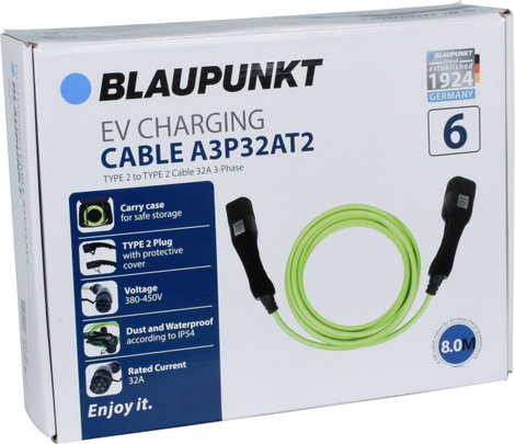 Blaupunkt A3P32AT2 eMobility töltőkábel 8 m 8. kép