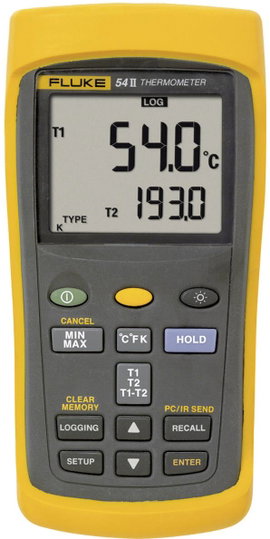 Digitális hőmérő -250 től +1767 °C-ig Fluke 54 II B