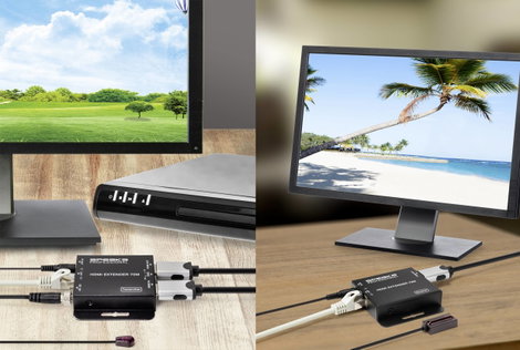 HDMI extender RJ45 hálózati kábelen keresztül 70 m, SpeaKa Professional SP-HDE-200 6. kép