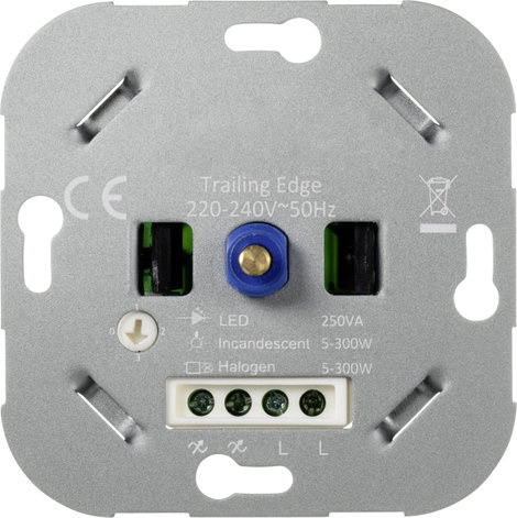 Sygonix SY-4697892 Forgatható dimmer Alkalmas fényforrásokhoz: Halogén izzó, LED-es izzó, Izzó 4. kép