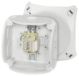 Hensel RK 0203 T Installációs elosztó 93 x 93 x 62 Szürke 1 db