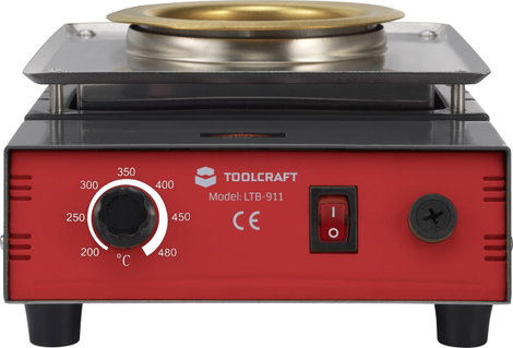 TOOLCRAFT LTB-911A Forrasztókád 300 W 480 °C Forrasz mennyiség 1350 g 3. kép
