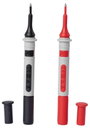 Chauvin Arnoux P01295491Z Mérőhegy 4 mm-es alj CAT IV 1000 V Piros, Fekete 2 db 2. bélyegkép