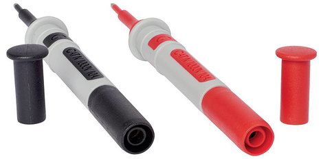 Chauvin Arnoux P01295491Z Mérőhegy 4 mm-es alj CAT IV 1000 V Piros, Fekete 2 db 3. kép