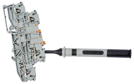 Chauvin Arnoux P01295491Z Mérőhegy 4 mm-es alj CAT IV 1000 V Piros, Fekete 2 db 4. kép
