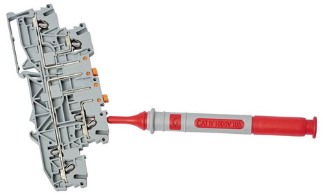 Chauvin Arnoux P01295491Z Mérőhegy 4 mm-es alj CAT IV 1000 V Piros, Fekete 2 db 5. kép