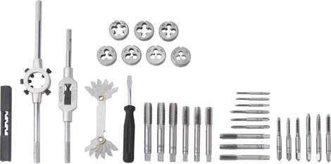 TOOLCRAFT TO-7015521 Menetvágó készlet 32 részes Acél M3 x 0.50 , M4 x 0.70 , M5 x 0.80 , M6 x 1, M8 3. kép