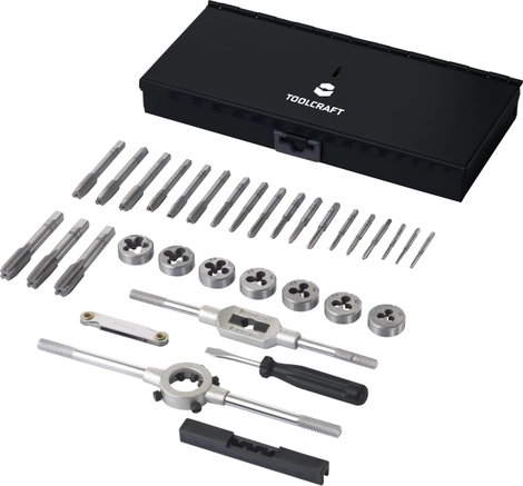 TOOLCRAFT TO-7015521 Menetvágó készlet 32 részes Acél M3 x 0.50 , M4 x 0.70 , M5 x 0.80 , M6 x 1, M8 5. kép