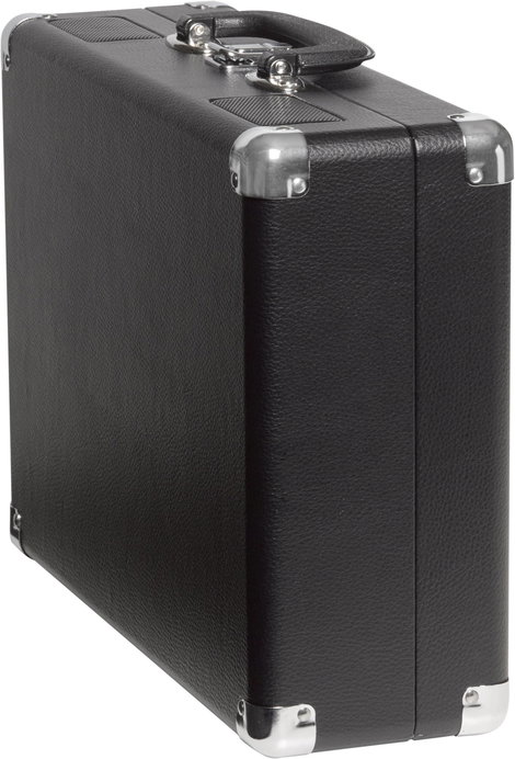 Retro koffer lemezjátszó, USB-s bakelit lemezjátszó beépített digitalizálóval, fekete színű Denver V 2. kép