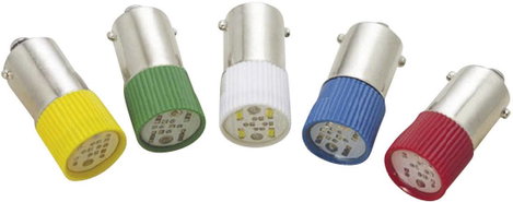 LED izzó, BA9s, 220 V, fehér, T10 BA9S Multi 4Chips Flat Lamp, Barthelme 70113298