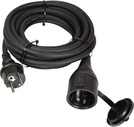 LogiLink LPS102 Hosszabbítókábel Fekete 5.00 m Kültérre alkalmas 5. kép