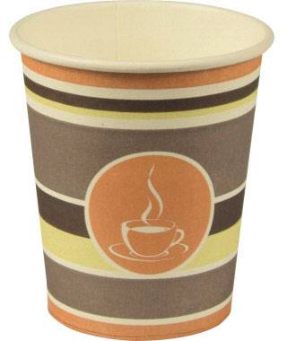 Papstar 90128 PAPSTAR ivópohár Coffee To Go 90128 0,2l barna 50 db / csomag.