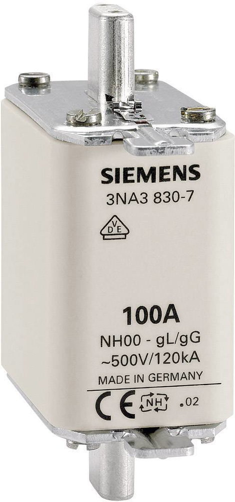 Siemens 3NA3805 NH biztosíték Biztosíték méret = 000 16 A 500 V/AC, 250 V/AC 3 db 2. kép