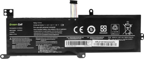 Green Cell Notebook akku L16M2PB1 L16C2PB2 7.4 V 3500 mAh Lenovo 2. kép