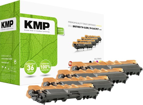 KMP Toner kombi csomag helyettesíti Brother TN-242BK, TN-246C, TN-246M, TN-246Y Fekete, Cián, Bíbor,
