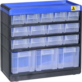 Allit 464600 Alkatrésztároló szekrény VarioPlus Pro 29/32 (Sz x Ma x Mé) 300 x 285 x 135 mm Fekete, 