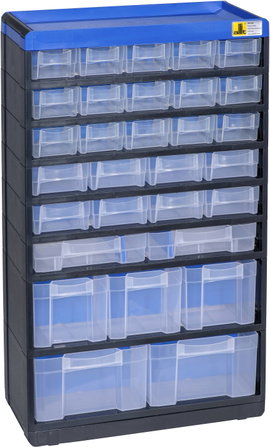Allit 464650 Alkatrésztároló szekrény VarioPlus Pro 53/60 (Sz x Ma x Mé) 300 x 525 x 135 mm Fekete, 