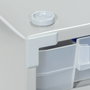 Alkatrésztároló szekrény 300 x 565 x 140 mm, ezüst, Allit 464830 VarioPlus ProM 57/120 4. bélyegkép