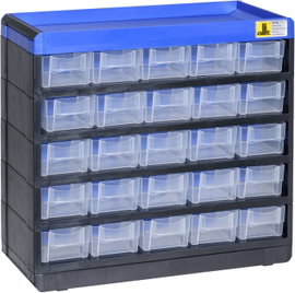 Allit 464620 Alkatrésztároló szekrény VarioPlus Pro 29/50 (Sz x Ma x Mé) 300 x 285 x 135 mm Fekete, 