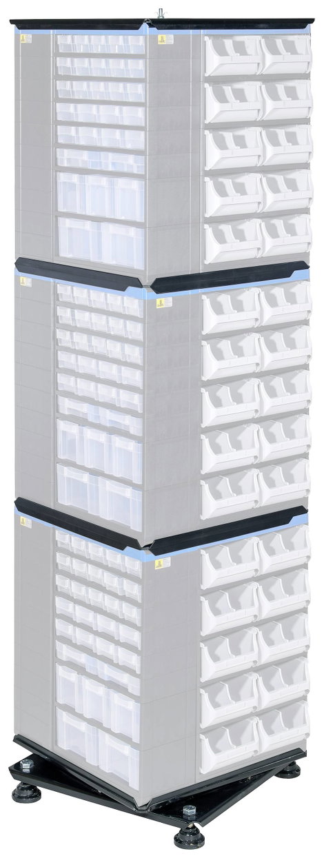 Allit 464665 Forgatható állvány VarioPlus Pro R 171 (Sz x Ma x Mé) 445 x 1710 x 445 mm Fekete 1 db
