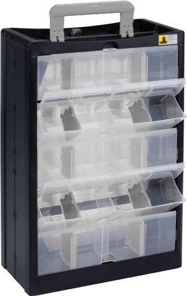 Allit 466260 Alkatrésztároló szekrény VarioPlus DrawBox C 40 (Sz x Ma x Mé) 300 x 465 x 155 mm Feket