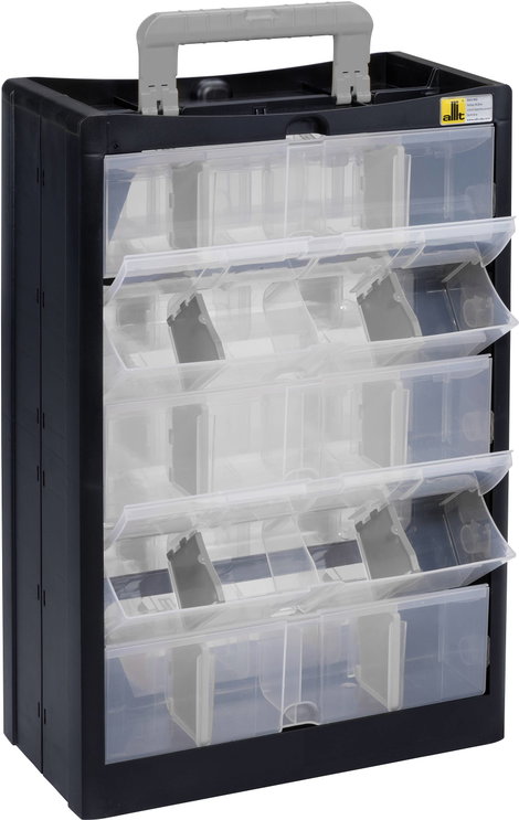 Allit 466260 Alkatrésztároló szekrény VarioPlus DrawBox C 40 (Sz x Ma x Mé) 300 x 465 x 155 mm Feket