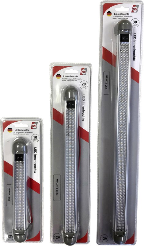 IWH LED-es beltéri lámpa 019300 LED 12 V (H x Sz x Ma) 225 x 33 x 35 mm Forgatható