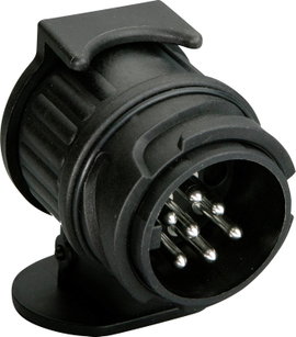 IWH 010210 Utánfutó adapter [Csatlakozóalj, 13 pólusú - Dugó, 7 pólusú] Műanyag