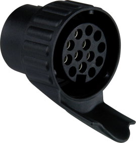 IWH 010212 Utánfutó adapter [Csatlakozóalj, 7 pólusú - Dugó, 13 pólusú] Műanyag