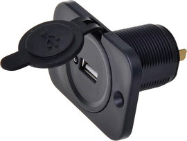 IWH USB beépített aljzat 12/24 Volt 2100mA Terhelhetőség max.=2.1 A 12 vagy 24 V/DC