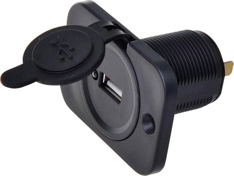 IWH USB beépített aljzat 12/24 Volt 2100mA Terhelhetőség max.=2.1 A 12 vagy 24 V/DC