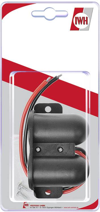 IWH Aljzat USB 12/24 voltos 2100 mA-vel Terhelhetőség max.=4.2 A 12 vagy 24 V/DC 2. kép