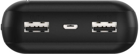 Ansmann Powerbank 20000 mAh Smart IC LiPo Mikro USB, USB-C®, USB Fekete állapotjelző 2. kép