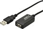 Digitus USB kábel USB 2.0 USB-A dugó, USB-A alj 5.00 m Fekete aktív, jelerősítéssel DA-70130-4 bélyegkép