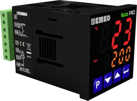 Emko ecoPID.4.5.2R.S.485 Hőmérséklet szabályozó Pt100, J, K, R, S, T, L -199 - +999 °C Relé, 5 A, SS 5. kép