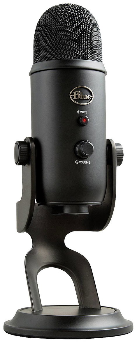 Blue Microphones Yeti Számítógépes mikrofon Fekete Vezetékes, USB