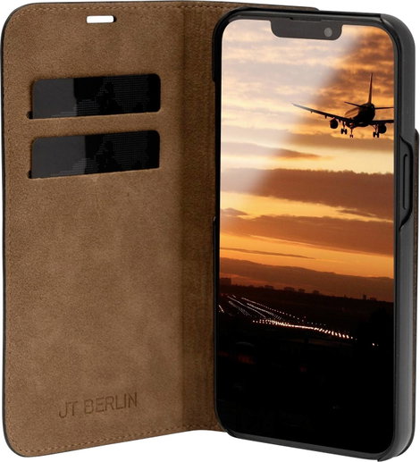 JT Berlin Tegel Booklet Apple iPhone 13 Fekete Ütésálló, Álló funkció 7. kép