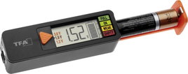 Digitális akkiu- és elemteszter 1,2 V, 1,5 V, 3 V, 9 V, TFA Dostmann 98.1126.01