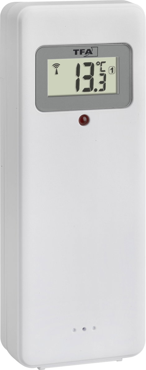 TFA Dostmann 60.4521.01 Rádiójel vezérlésű Falióra 360 mm x 28 mm x 235 mm Fekete Nagy kijelző 4. kép